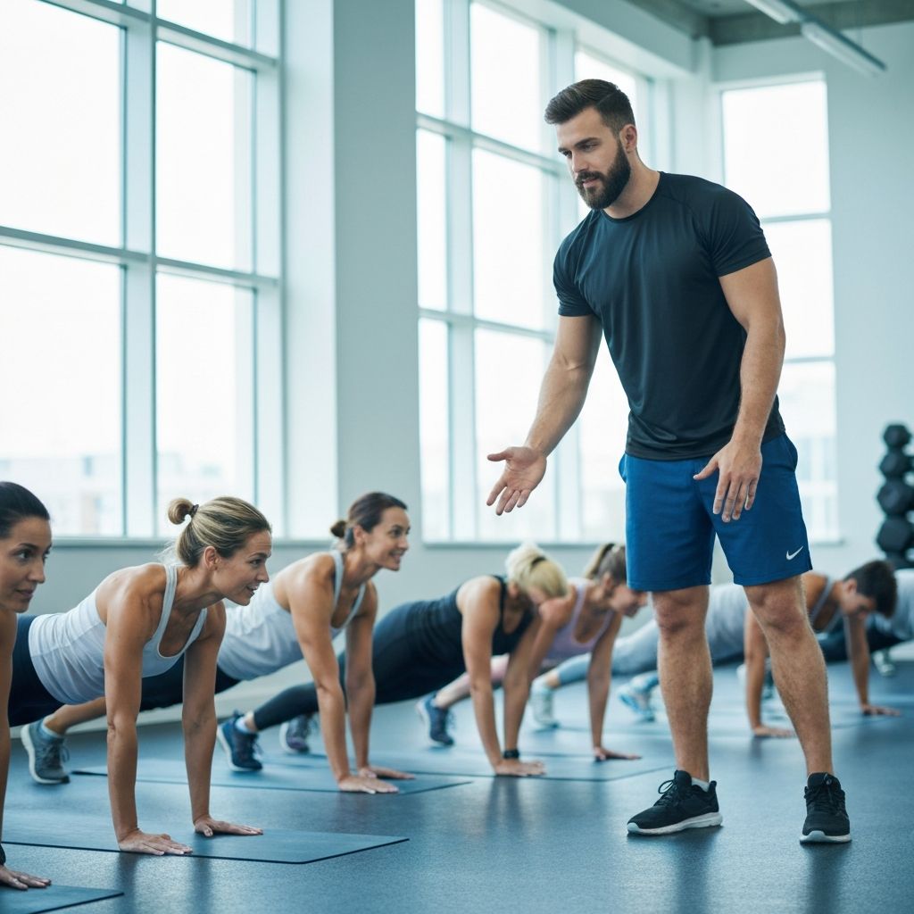 Instructor demonstrating proper movement technique