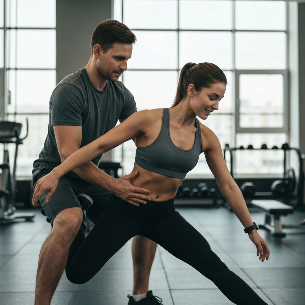 Guided stretching session